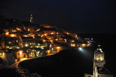 南イタリアの世界遺産マテーラの夜景